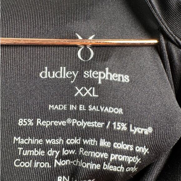 Dudley Stephens Solid Black Halter Hi-Lo Hem Minimalist Summer Maxi Dress 2X - Picture 6 of 9